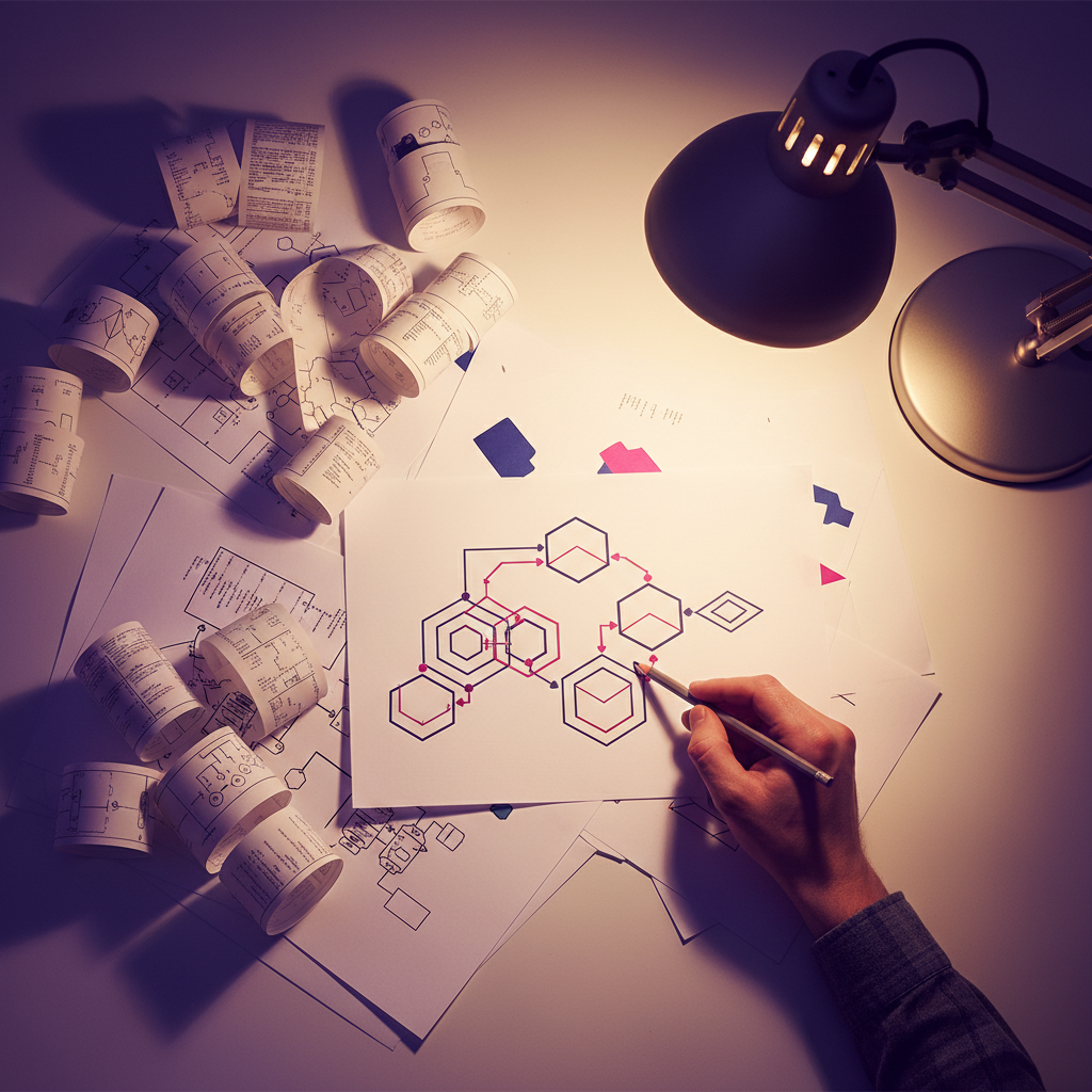 Diagramas e estruturas de lógica de programação Python representados visualmente