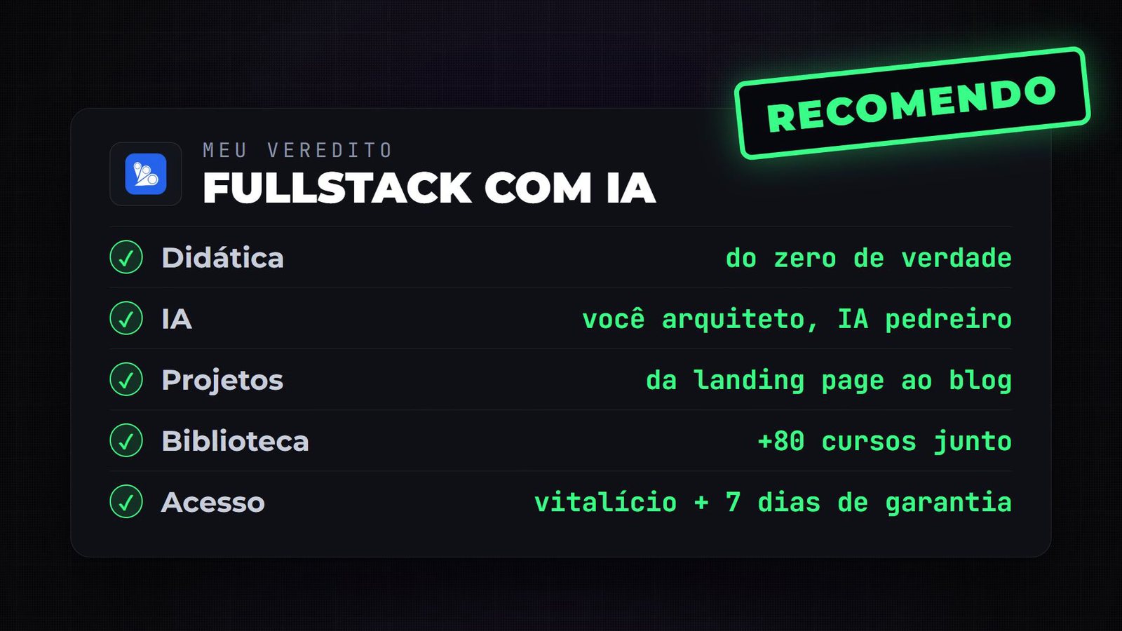 Meu veredito sobre o Fullstack com IA da B7Web: didática, IA, projetos, biblioteca e acesso