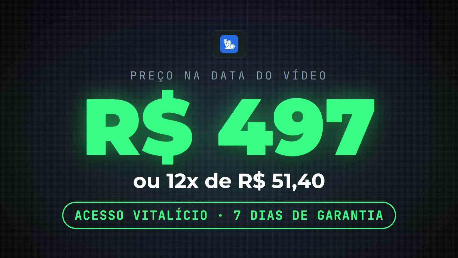 Preço do Fullstack com IA da B7Web: R$ 497 à vista ou 12x de R$ 51,40